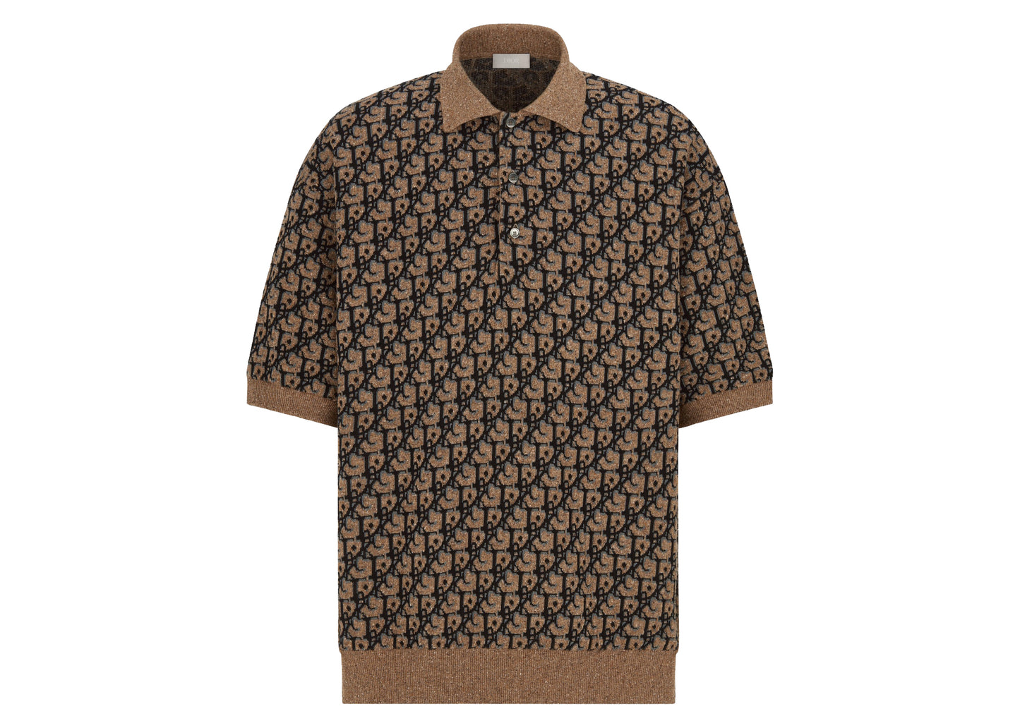 Dior x CACTUS JACK Oversized Polo Shirt Beige/Black