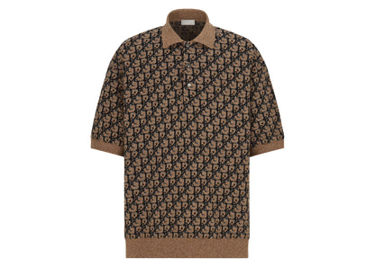 Dior x CACTUS JACK Oversized Polo Shirt Beige/Black