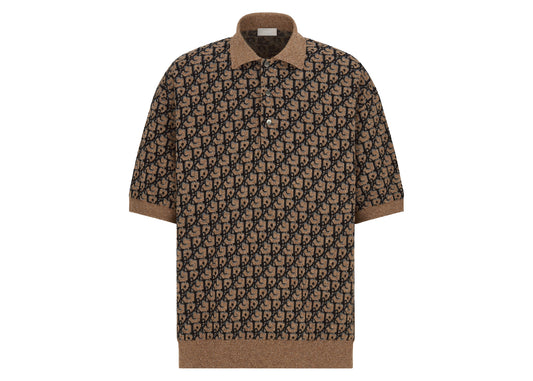 Dior x CACTUS JACK Oversized Polo Shirt Beige/Black 