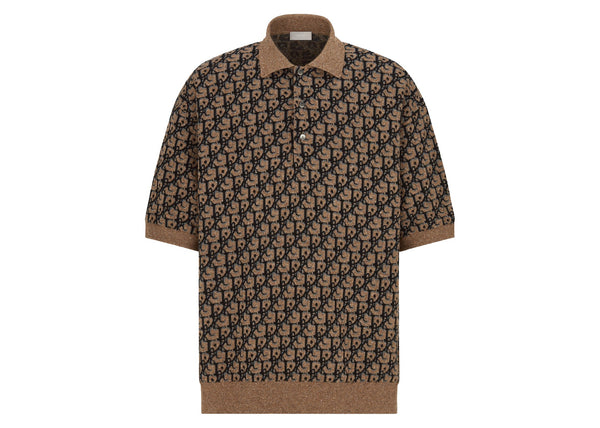 Dior x CACTUS JACK Oversized Polo Shirt Beige/Black