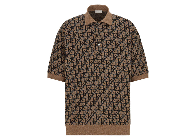 Dior x CACTUS JACK Oversized Polo Shirt Beige/Black
