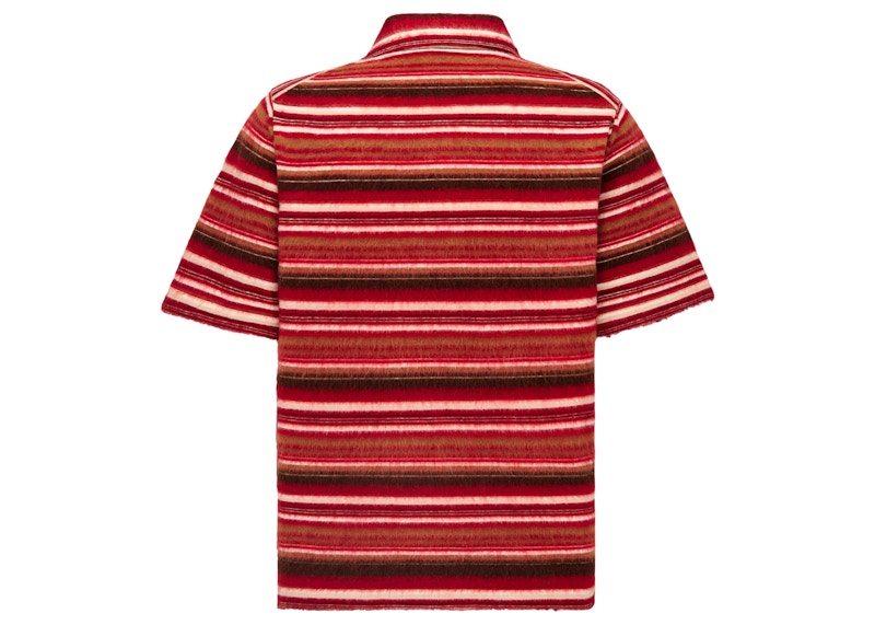 Dior x Denim Tears Polo Mohair Knit Shirt Brown/Red