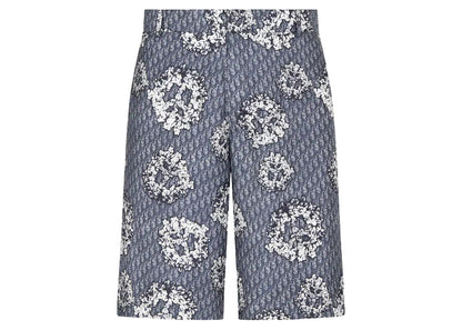 Dior x Denim Tears Silk Twill Shorts Blue