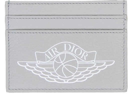 Dior x Jordan Wings Card Holder (4 Card Slot) Grey