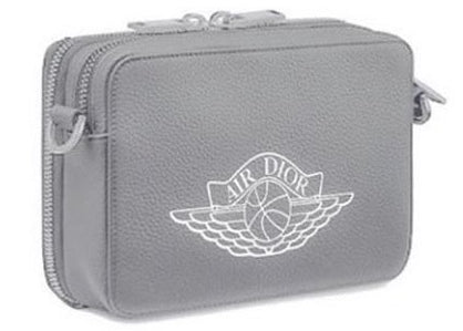 Dior x Jordan Wings Messenger Bag Gray