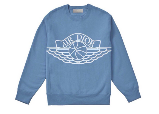 Dior x Jordan Wings Sweater Blue