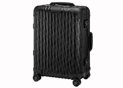 Dior x RIMOWA 4-Wheel Cabin Suitcase Aluminium Dior Oblique Black