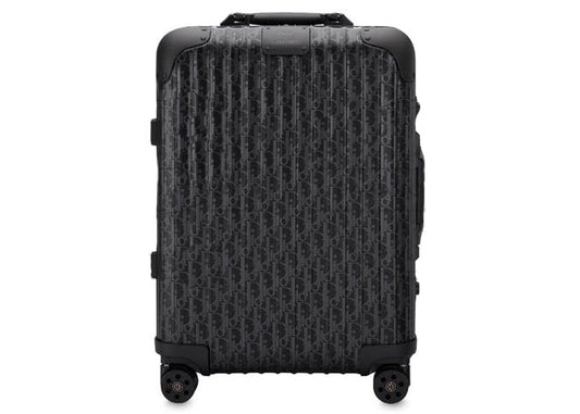 Valise cabine 4 roues Dior x RIMOWA Aluminium Dior Oblique Noir