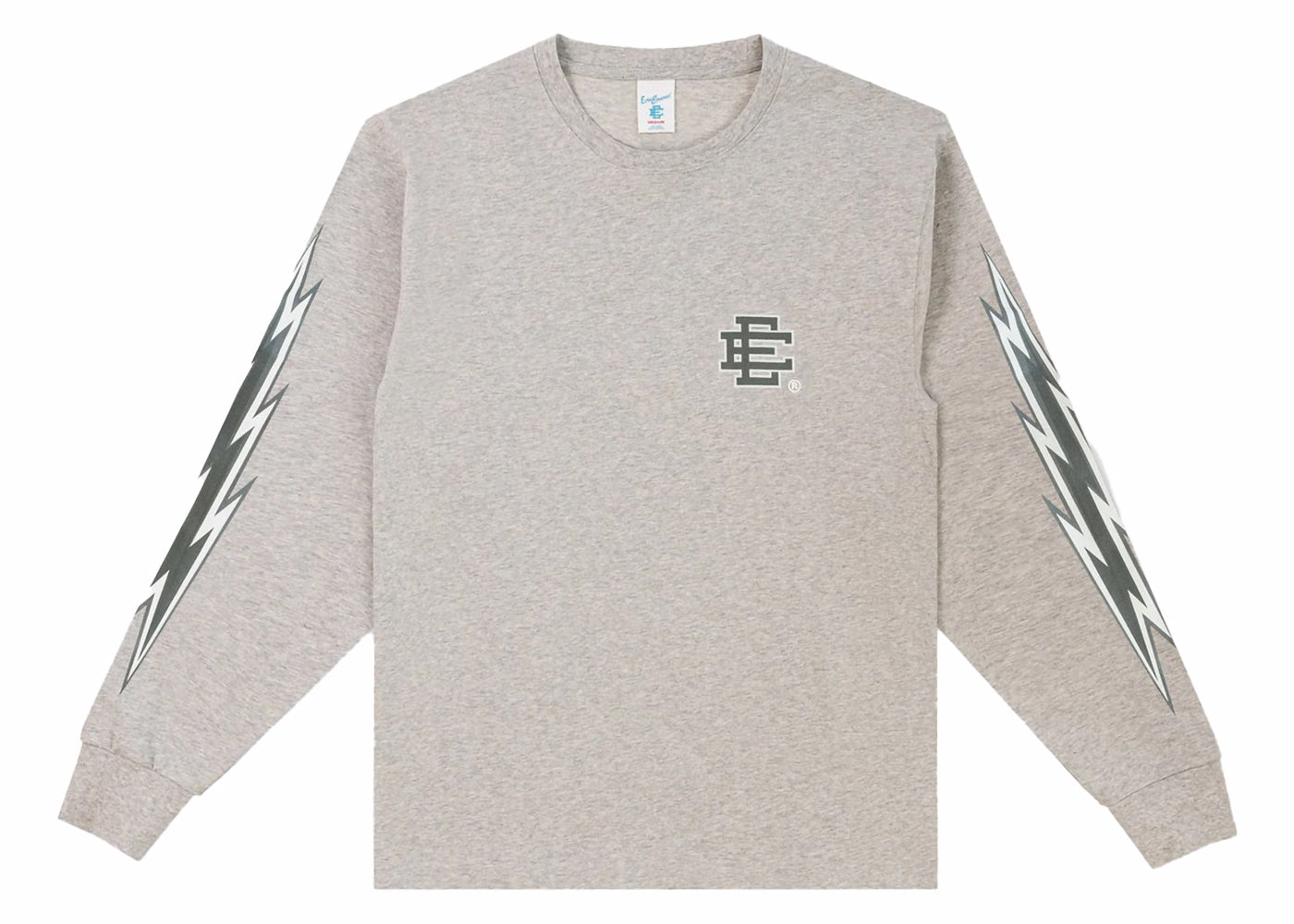 Eric Emanuel EE Long Sleeve T-Shirt Gray/EE Bolts