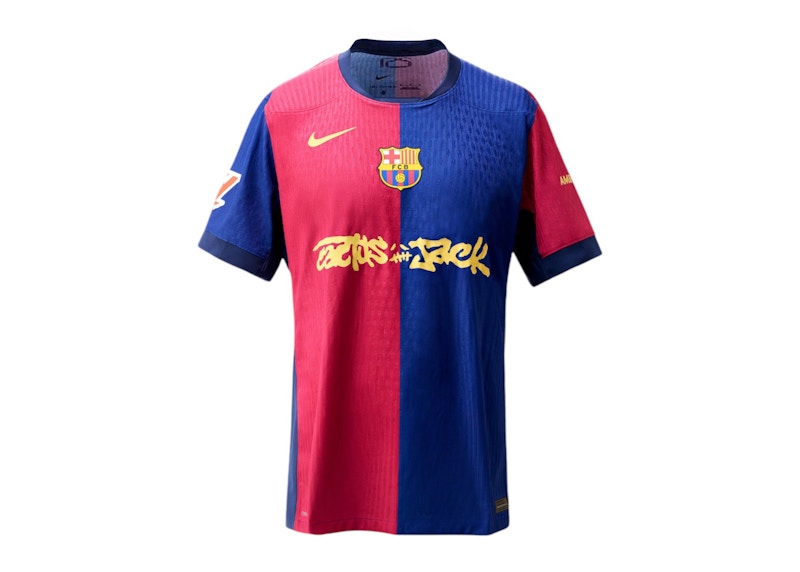 FC Barcelona x Travis Scott Limited Edition Match Home 2024/25 Jersey Blue/Scarlet
