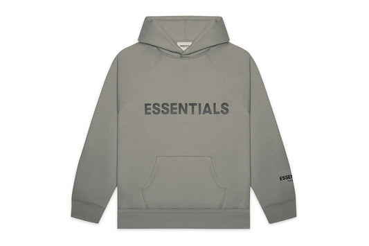 Fear of God Essentials Sweat à capuche avec logo appliqué Ciment