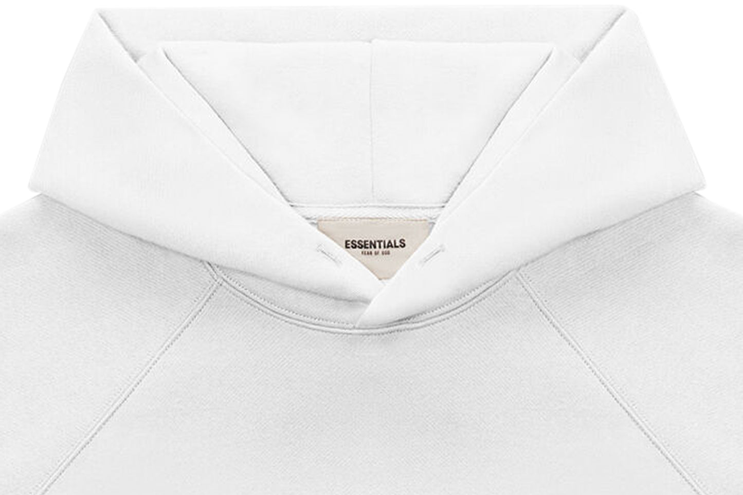 Fear of God Essentials Pullover Hoodie Applique Logo White