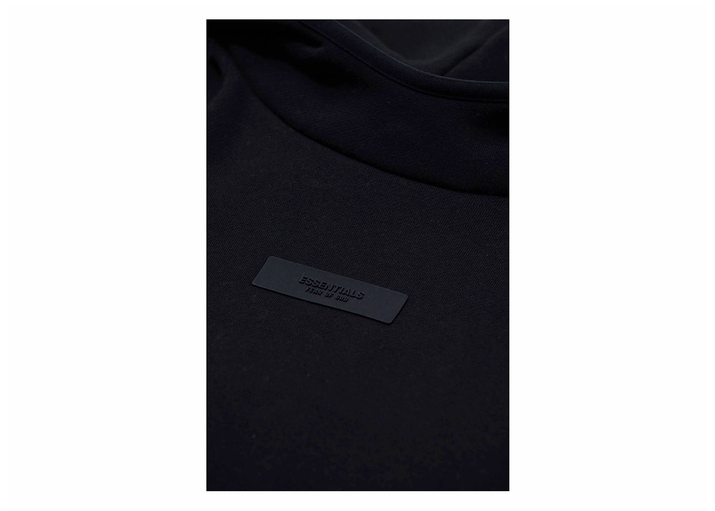 Fear of God Essentials Chest Logo Hoodie Jet Black/Jet Black