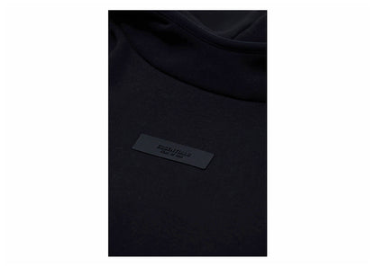 Fear of God Essentials Sweat à capuche avec logo sur la poitrine Noir de jais/Noir de jais 