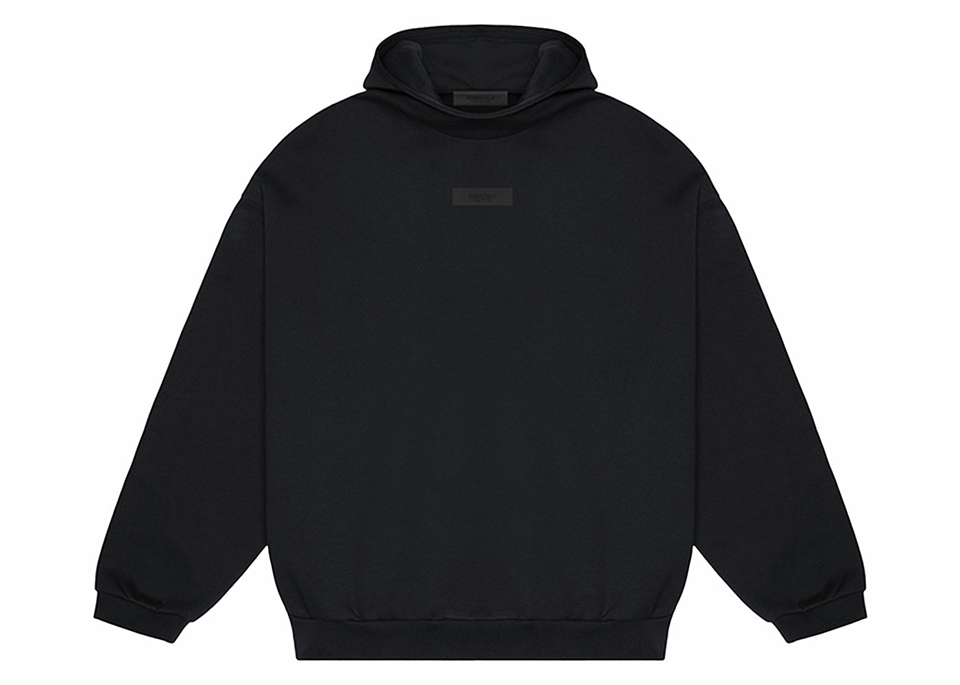 Fear of God Essentials Sweat à capuche avec logo sur la poitrine Noir de jais/Noir de jais 