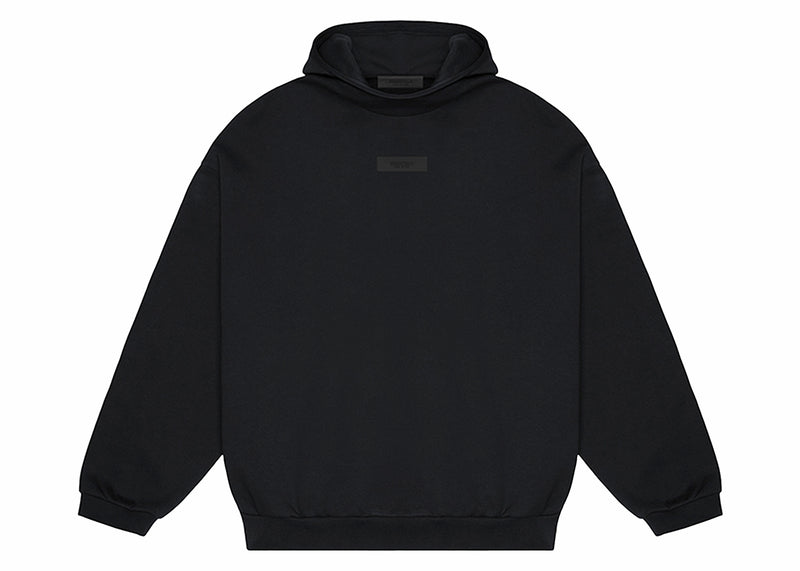 Fear of God Essentials Chest Logo Hoodie Jet Black/Jet Black