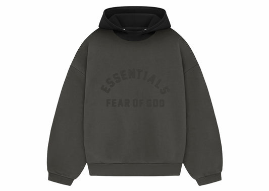 Fear of God Essentials Sweat à capuche en polaire en nylon Encre/Noir de jais