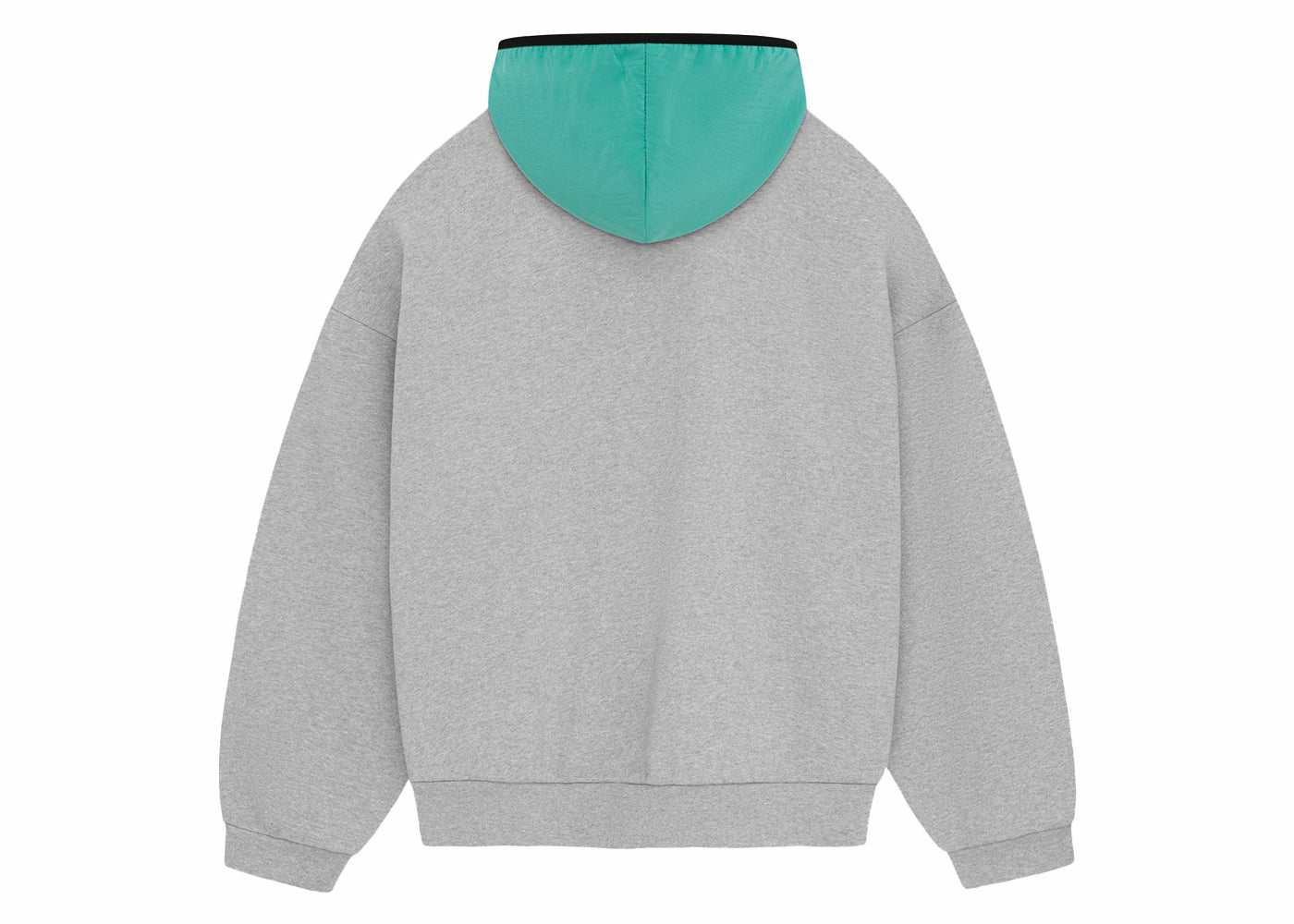 Sweat à capuche en molleton de nylon Fear of God Essentials Gris chiné clair/Feuille de menthe 