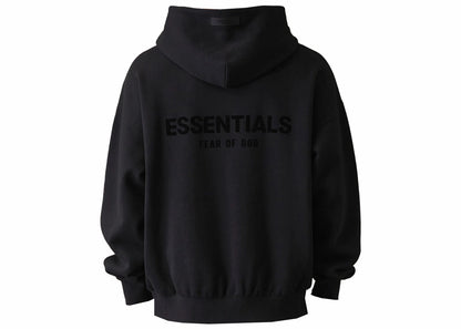 Fear of God Essentials Pull à capuche avec logo sur la poitrine Stretch Limo/Noir