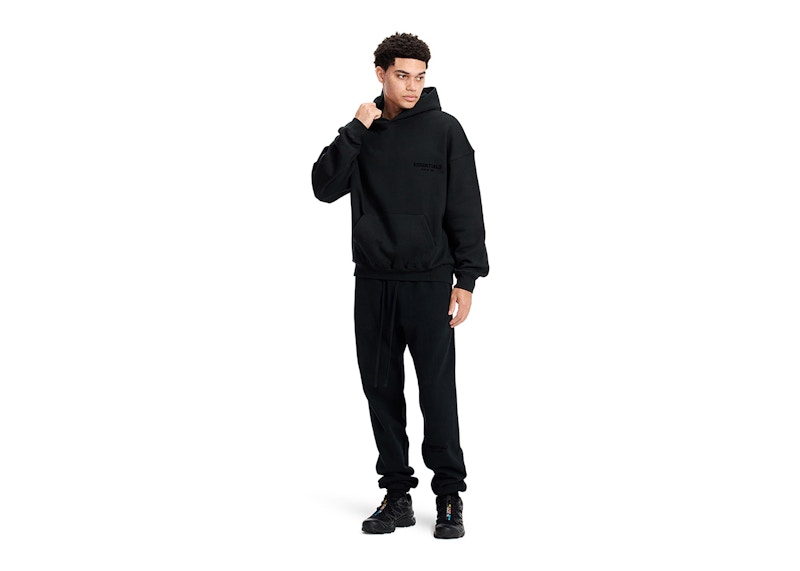 Fear of God Essentials Pullover Chest Logo Hoodie Stretch Limo/Black