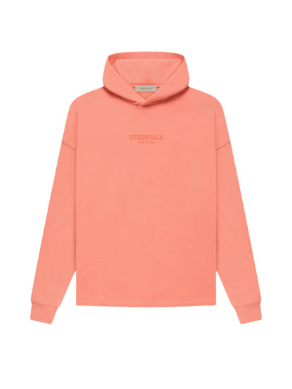 Fear of God Essentials Sweat à capuche décontracté Corail