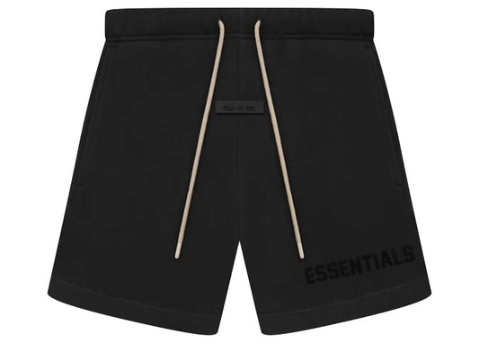 Fear of God Essentials Cream Drawstring Sweatshort Jet Black