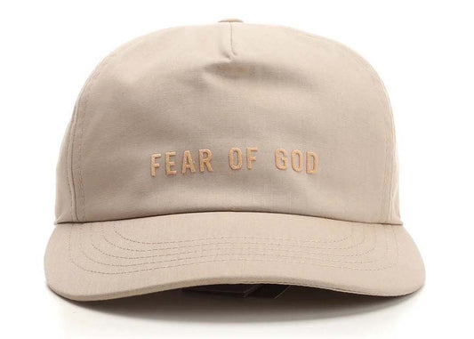 Casquette de baseball détaillée avec logo Fear of God Beige 