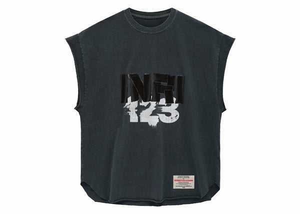 Fear of God x RRR123 INRI Cut Off Tee Vintage Black