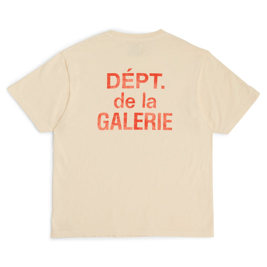 Gallery Dept. French T-shirt Cream/Orange 