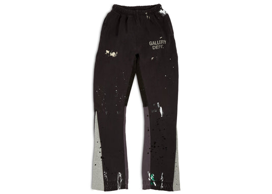 Gallery Dept. Painted Flare Sweat Pants Washed Black 