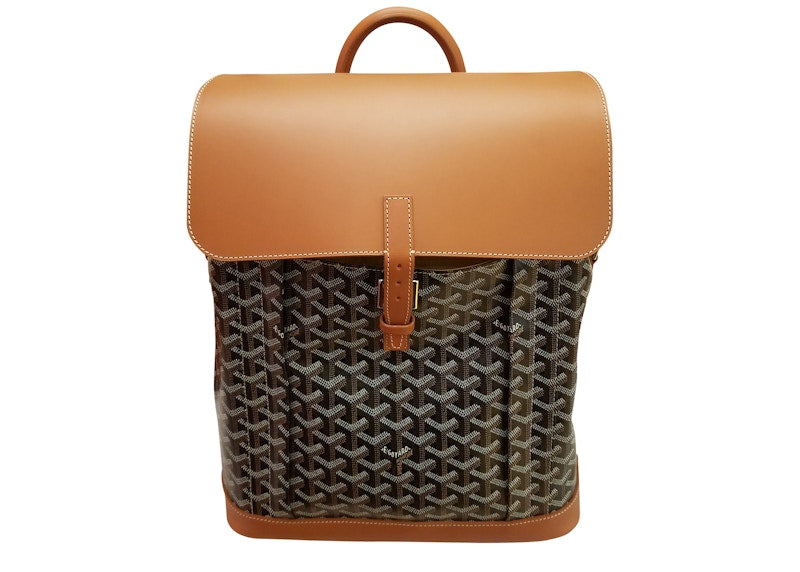 Goyard Alpin Backpack Goyardine Black/Tan