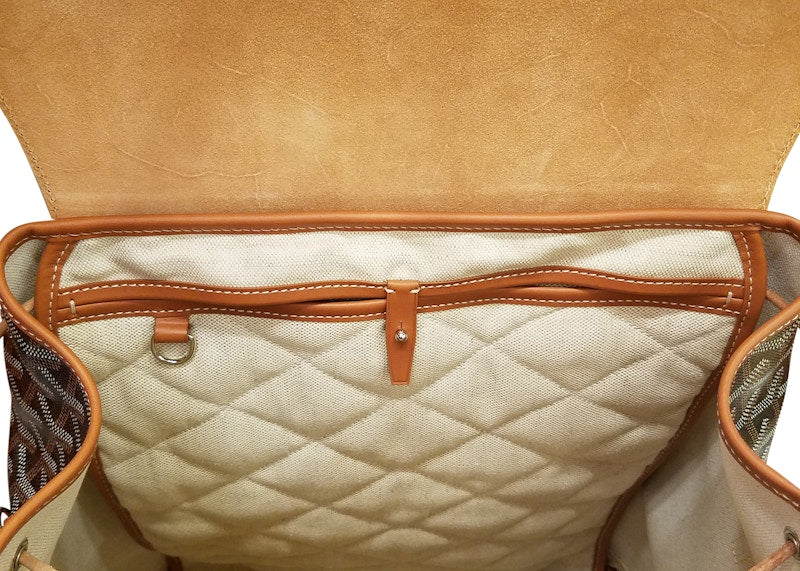 Goyard Alpin Backpack Goyardine Black/Tan