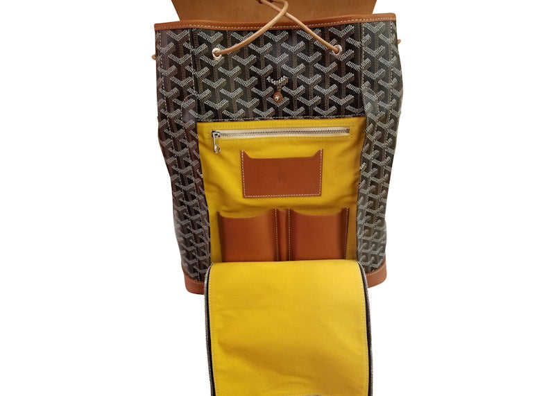 Goyard Alpin Backpack Goyardine Black/Tan