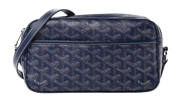 Goyard Goyardine Navy Blue Goyard Cap Vert Crossbody