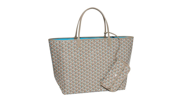 Goyard Turquoise Goyard Saint Louis Claire-Voie GM Bag