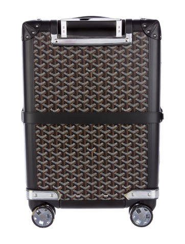 Goyard Aba Bourget Suitcase Goyardine Black