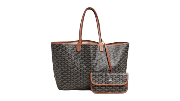 Goyard Goyardine PM Brown Goyard Saint Louis Tote