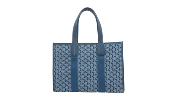 Goyard PM Ocean Blue Goyard Villette Jacquard Tote Bag