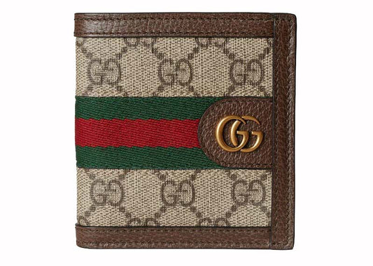 Gucci Ophidia GG Web Wallet Beige/Ebony