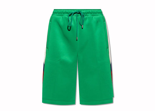 Gucci Side Stripe Logo Shorts Green 