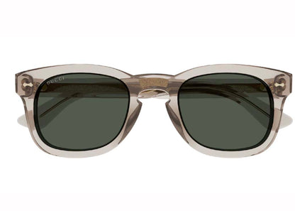 Gucci Square-Frame Acetate Sunglasses Brown/Green