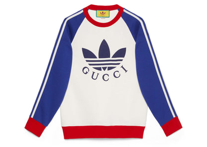 Gucci x Adidas Sweatshirt White/Blue/Red