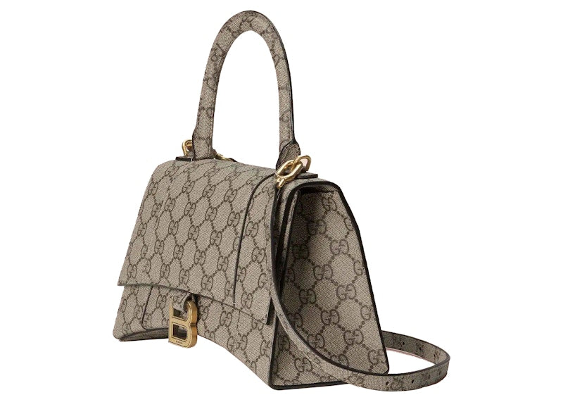 Gucci x Balenciaga The Hacker Project Small Hourglass Bag Beige/Ebony