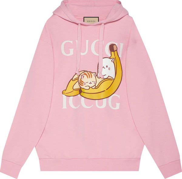 Gucci x Bananya Hoodie Pink