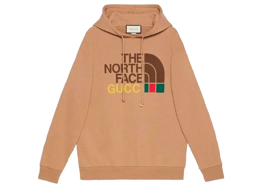 Gucci x The North Face Cotton Hoodie Brown