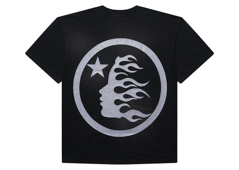 Hellstar Classic Glitter Logo T-shirt Black