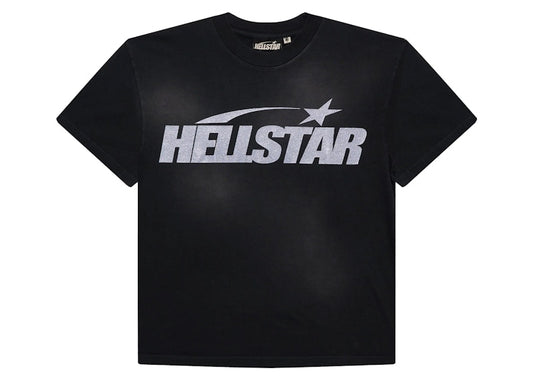 Hellstar Classic Glitter Logo T-shirt Black