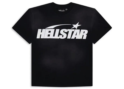 Hellstar Classic Logo Gel Print T-shirt Black