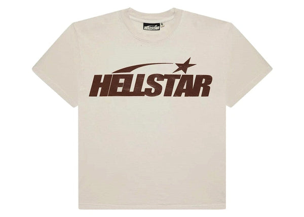 Hellstar Classic T-shirt (Gel Print) White/Brown