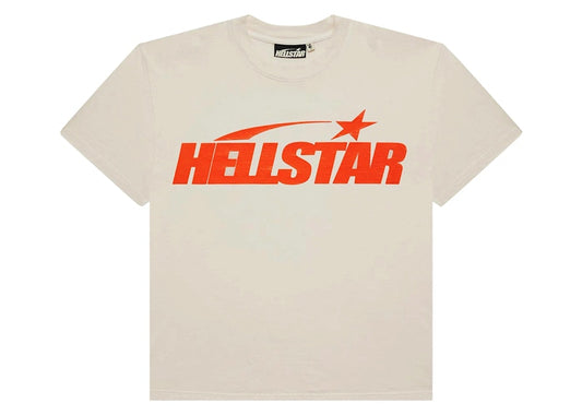 Hellstar Classic T-shirt (Regular Print) White/Orange